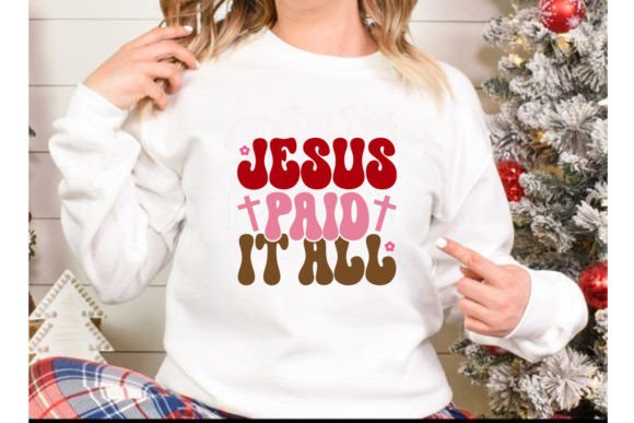 Easter SVG, Jesus Paid It All – A Thoughtful Graphic for Faith-Focused Branding and T-Shirt Designs