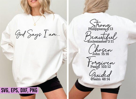 Elegant Christian Quotes SVG PNG for T-Shirt Designs & Marketing Graphics