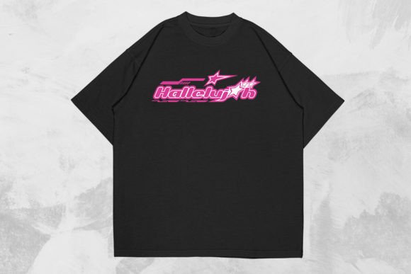 Hallelujah Christian Y2K T-Shirt Design: A Bold Graphic for Faith-Focused Content Publishers