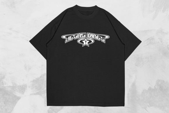 Jesus Vibes Christian Y2k Tee Design: A Bold Graphic for Faith-Centric Content Publishers