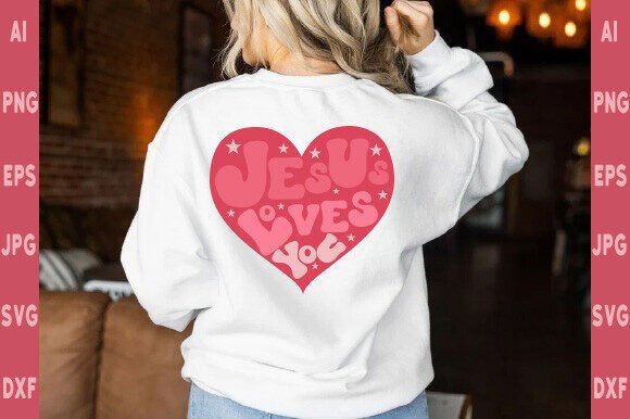 Retro Jesus Loves You Shirt SVG: A Design for Heartfelt Branding