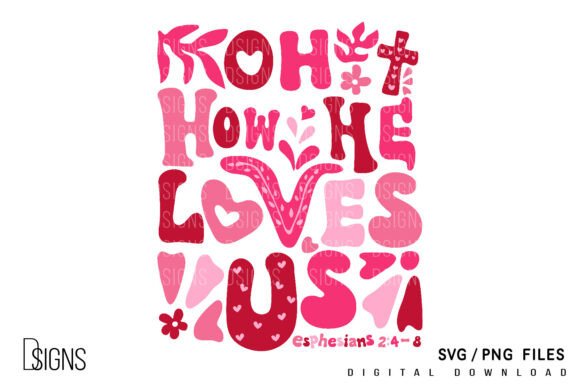 Valentine's Day SVG Boho Christian Graphics for T-Shirt Designs & Creative Projects